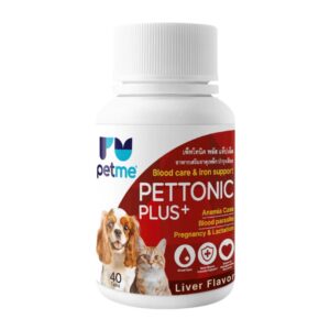 Petme Pettonic Tab-Plus Vitamins for Dogs and Cats Helps Nourish the Blood, Liver Odor, Contains 40 Tablets